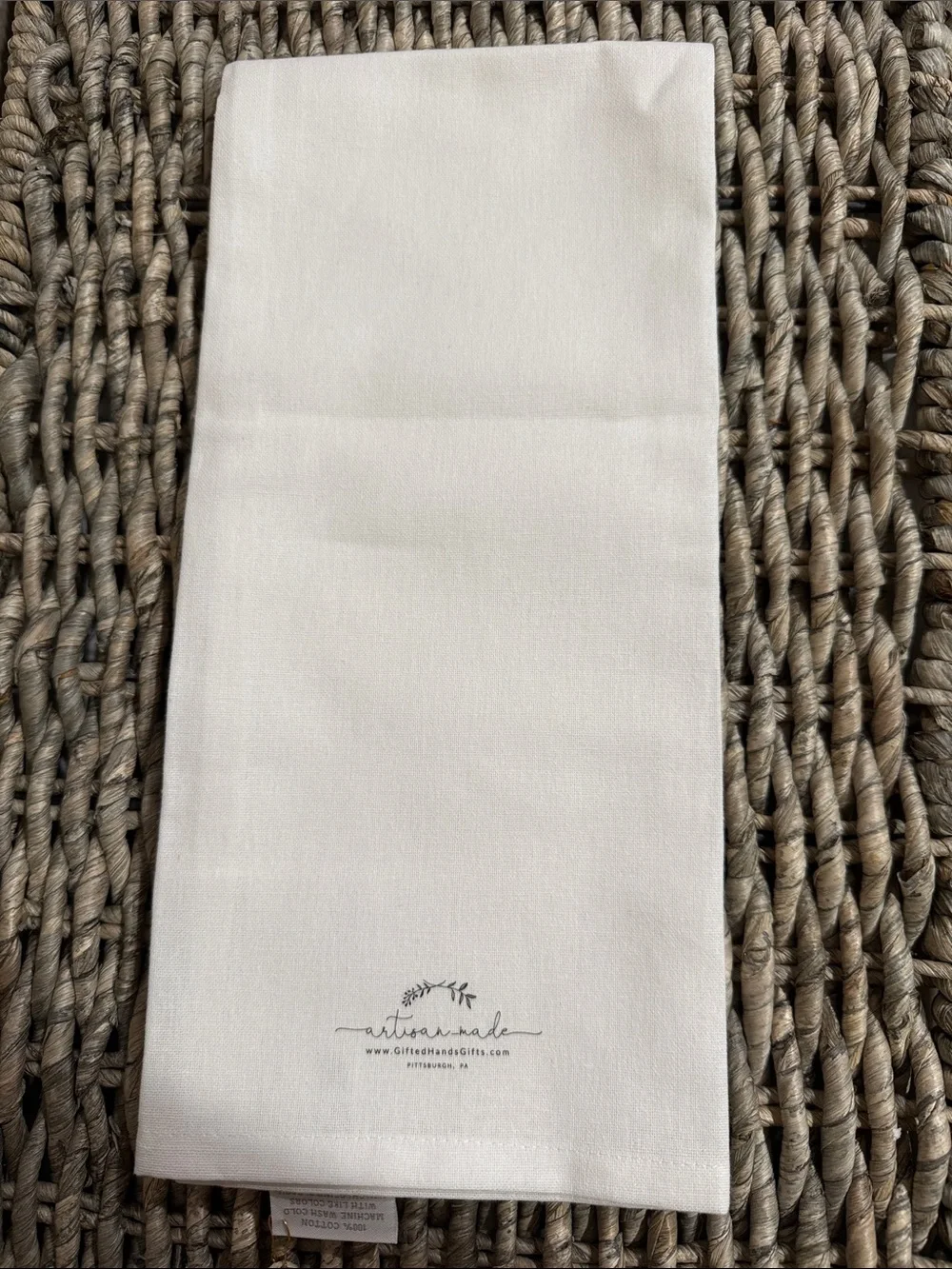 Pittsburgh Graphic Kitchen Towel - White